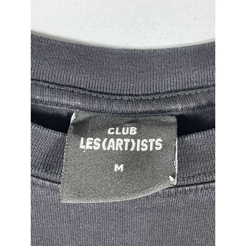 CLUB LES(ART)ISTS Men's‎ Medium Black Round Neck Short Sleeve T-Shirt - Picture 3 of 7